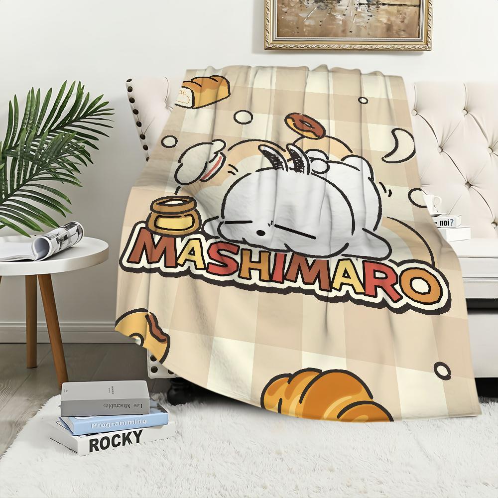 Blanket warm M-MashiMaroS soft plush blanket for sofa living room rabbit kawaii cute office bedroom travel gift Flannel