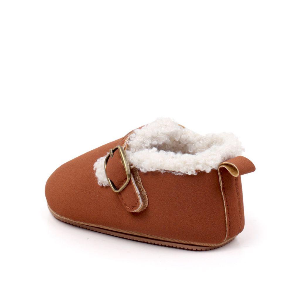 Fleece Lining Baby Walking Shoes Winter Soft-soled Prewalker Cute First Walker Shoes Outdoor