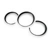 Matt Carbon Fiber Style Dashboard Dial Gauge Rings Bezel Trim For Porsche Macan 95B 2014-2023