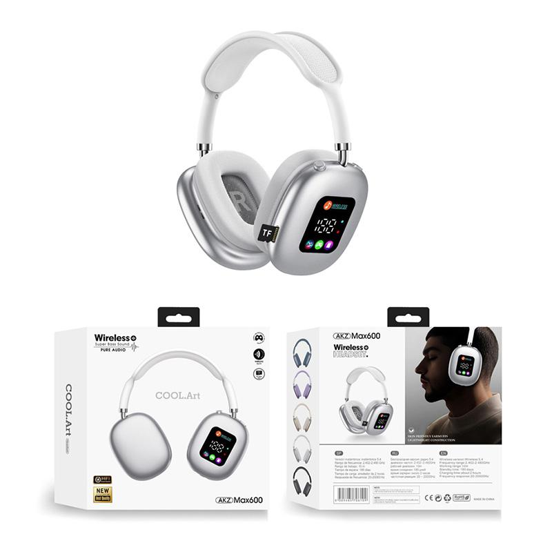 JYL TS Wireless Headset RGB Display Card Reader Hi-Fi Long Battery