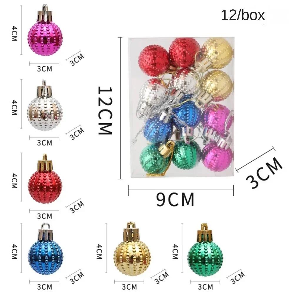 6PCS Red Christmas Hanging Decoration Electroplated Stawberry Christmas Tree Ornament Party Supplies Shopwindow Xmas Baubles 7