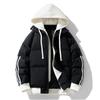Unisex Oversized Hooded Puffer Jacket Winter Warm Thick Cotton Coat Teens Casual Streetwear