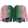 Women's Casual Round Neck Long Sleeve Valentine's Day Printed Pullover Top