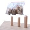 100 Pcs Wooden Dowel Pins With Fluted Beveled Round Wood Tip Positioning Block Woodworking Tool