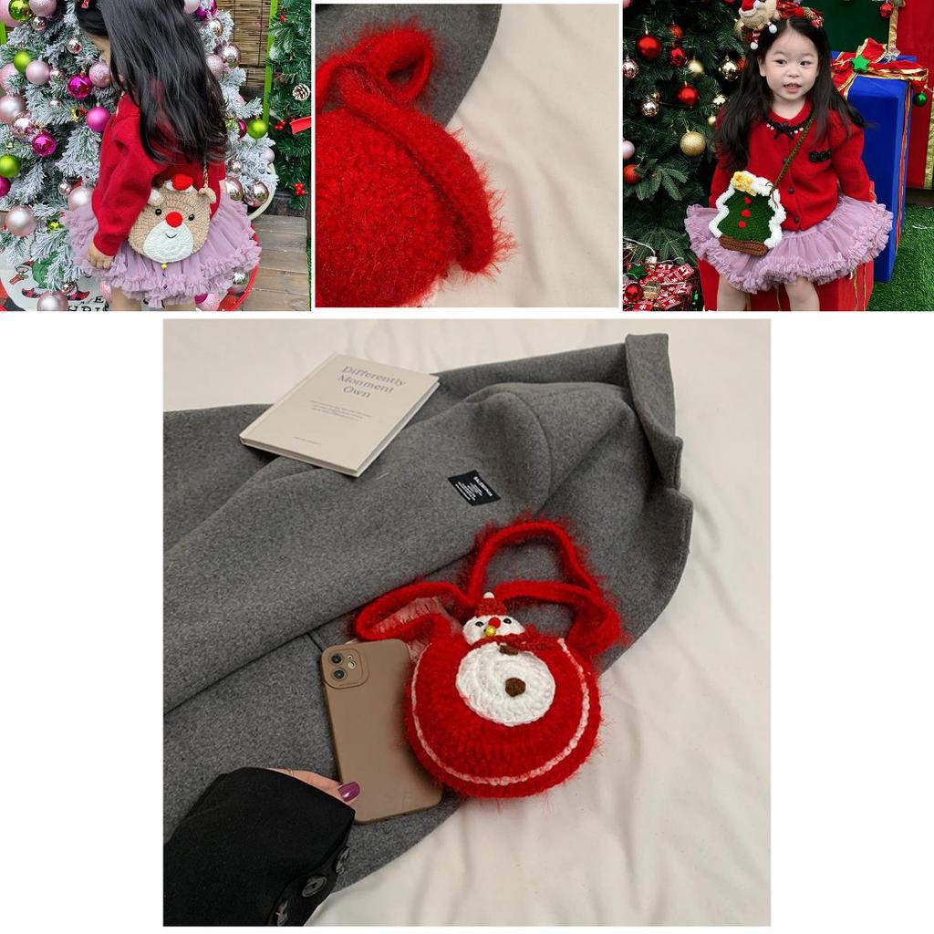 Cozy And Lightweight Knitted Kids Shoulder Bag Ideal For Preschool And Daily Activities