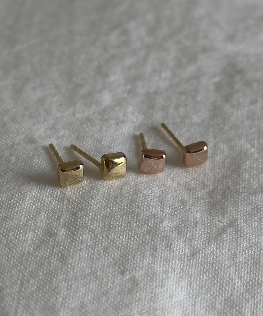 Faye 14K Cube Earrings