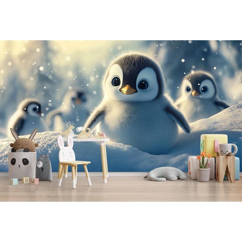 penguin tapestry 75x100 чёрный