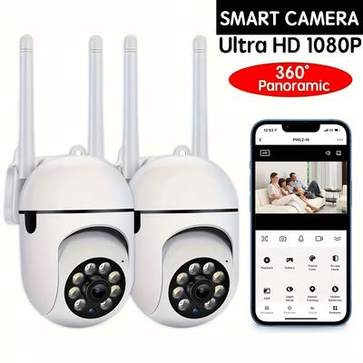 1Pc with Full Color Night Vision Wireless 1080p High Definition Audio Wireless Security Camera Pan/tilt/zoom 2.4G Wi-Fi Smart Home Security Camera