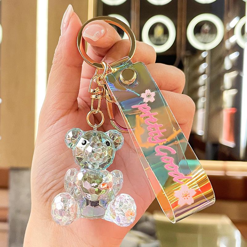 

Акриловый хрустальный брелок в виде медведя – милая мультяшная кукла-подвеска для пар Single OPP Bag Packaging