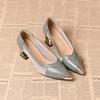  sapatos femininas women fashion elegant comfort spring slip on square heel shoes lady casual summer work pumps ab682