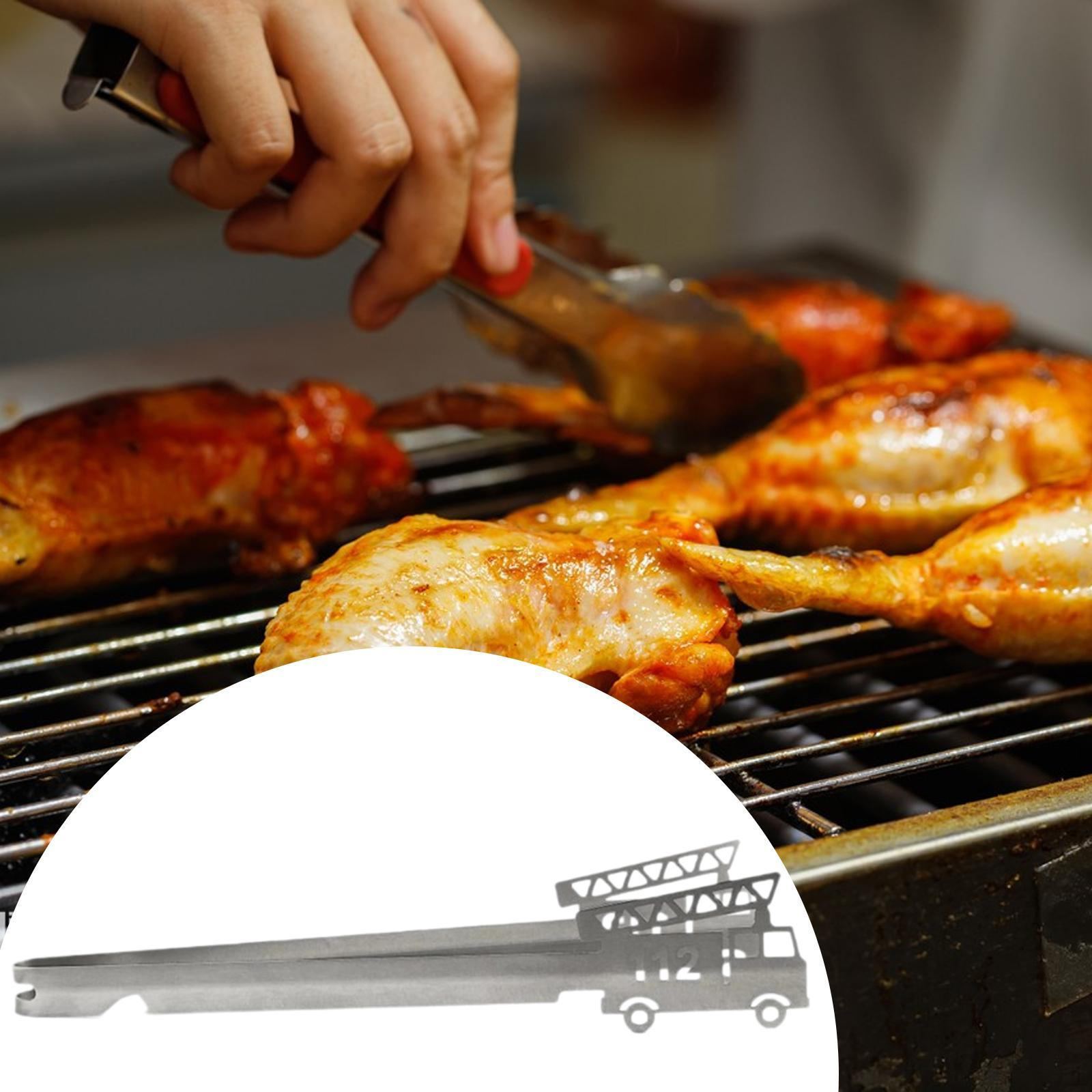 

Stainless Steel Tongs Kitchen Tool, Comfortable Grip Serving Tongs, Barbecue for Catering