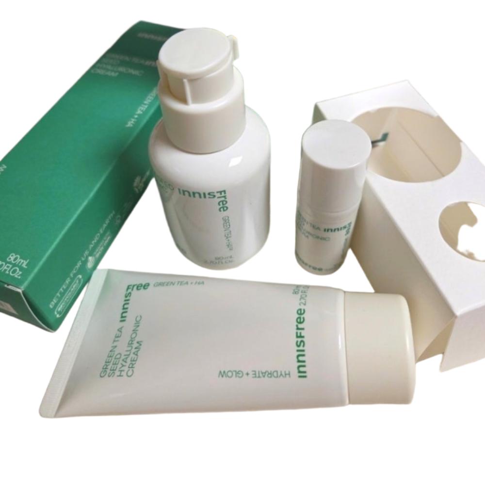 

Innisfree Green Tea Seed Hyaluronic Acid Serum Set 80ml + 10ml