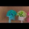 2pcs Mini Bike Pot Decor, Artificial Greenery for Desktop & Room, Cute Home/Office Ornament.