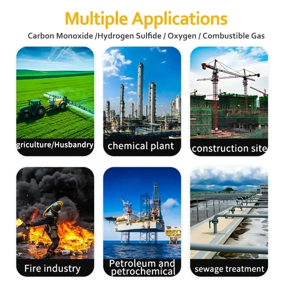 Miernik Detektora Gazu Analizator Tlenu O2 Tlenek Węgla CO Dwutlenek Węgla CO2 Monitor Jakości Powietrza Detektor Wycieków H2S
