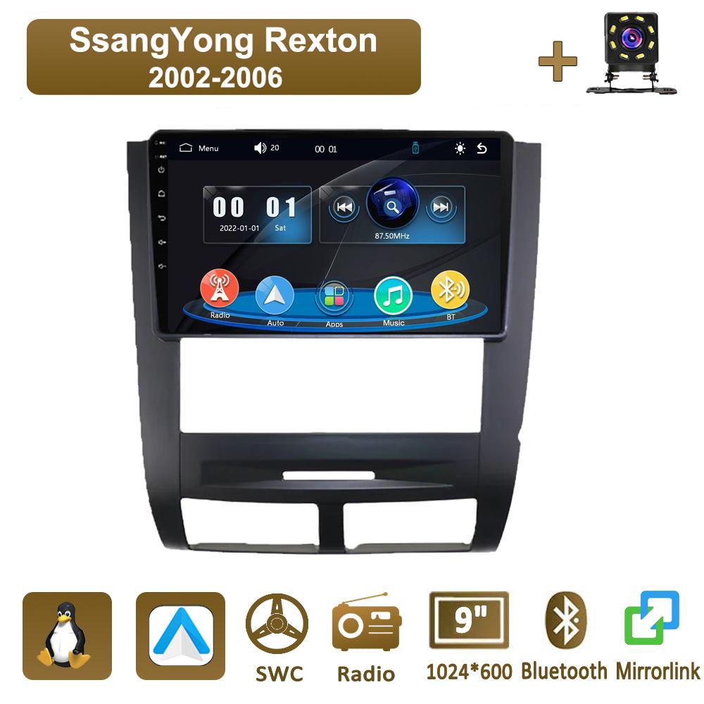 

Icreative Car Radio Multimedia MP5 Player Head Unit Stereo BT For SSANGYONG Rexton 2002 - 2006