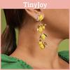 Alloy Fruit Statement Earrings Vibrant Colors For Womens Summer Fashion
