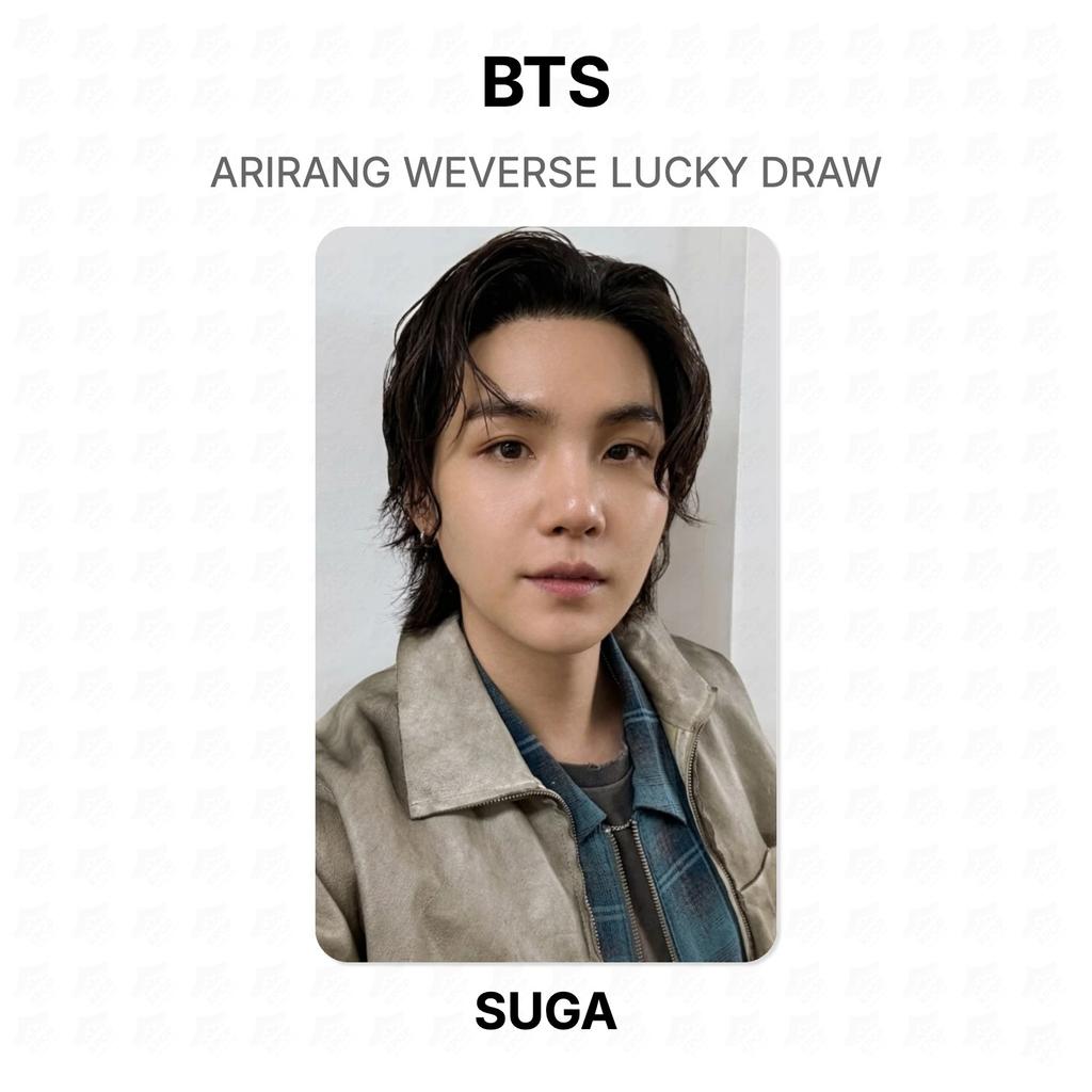 BTS ARIRANG WEVERSE Glücksziehung Offizielle Fotokarte
