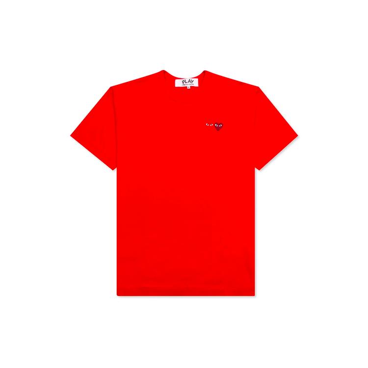 CDG Play Double Hearts T-shirt Red AZ-T226-051-5