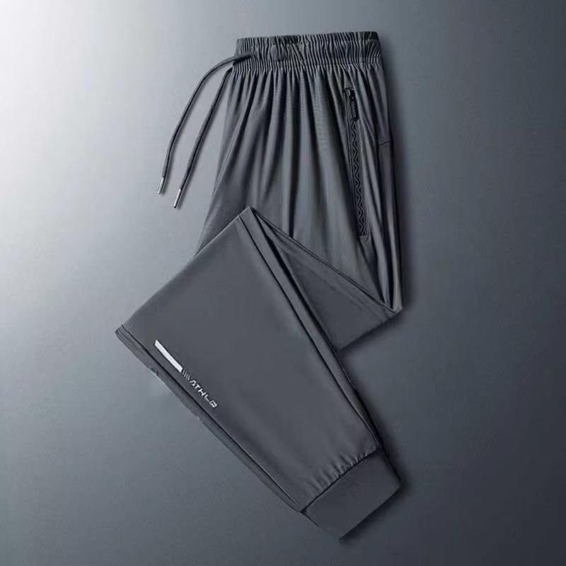 

Мужские быстросохнущие повседневные брюки из ледяного шелка - Эластичные, Свободного кроя, С манжетами, Модные, Универсальные для лета 5XL