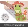 1PC Frog & Mushrooms Forest Kitchen Rug Non-Slip Door Mat Pop design Bathroom Rug Bath Mat Carpet for Home Sink Laundry Decor