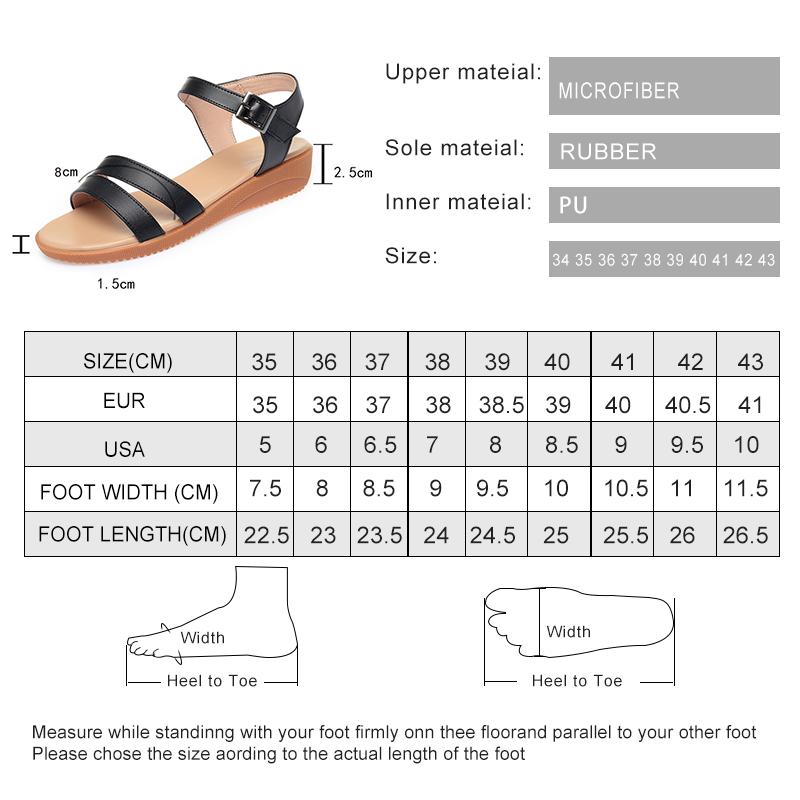 Fashion AIYUQI Women Sandals 2025 Summer New Wedge Sandals Women Large Size 41 42 43 Non-Slip Mom Sandals Women