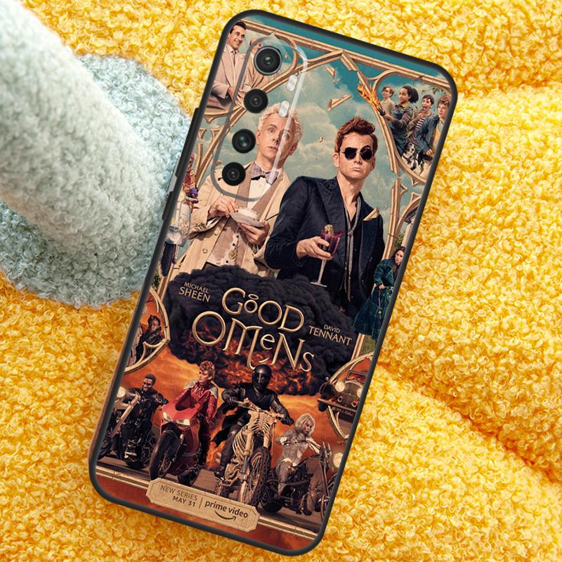 Good Omens Case For POCO X3 X4 X5 F5 Pro M5s C40 F4 GT F3 Cover For Xiaomi 12T 11T Pro 12 13 Lite 12X