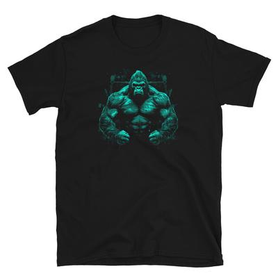 Gorilla Silverback Tshirt Silver Back Jungle King Design Unisex Tshirt Unisex T-Shirt