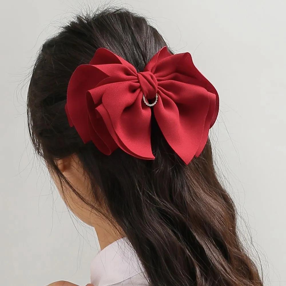 Hairpin Ribbon Pin Angel Scrunchie Cubic Automatic Hairpin Red Ju Vidastory