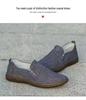 Men's Non-slip Breathable Canvas Shoes - Soft Beef Tendon Sole, Wear-resistant, Deodorant, Perfect for Driving and Work