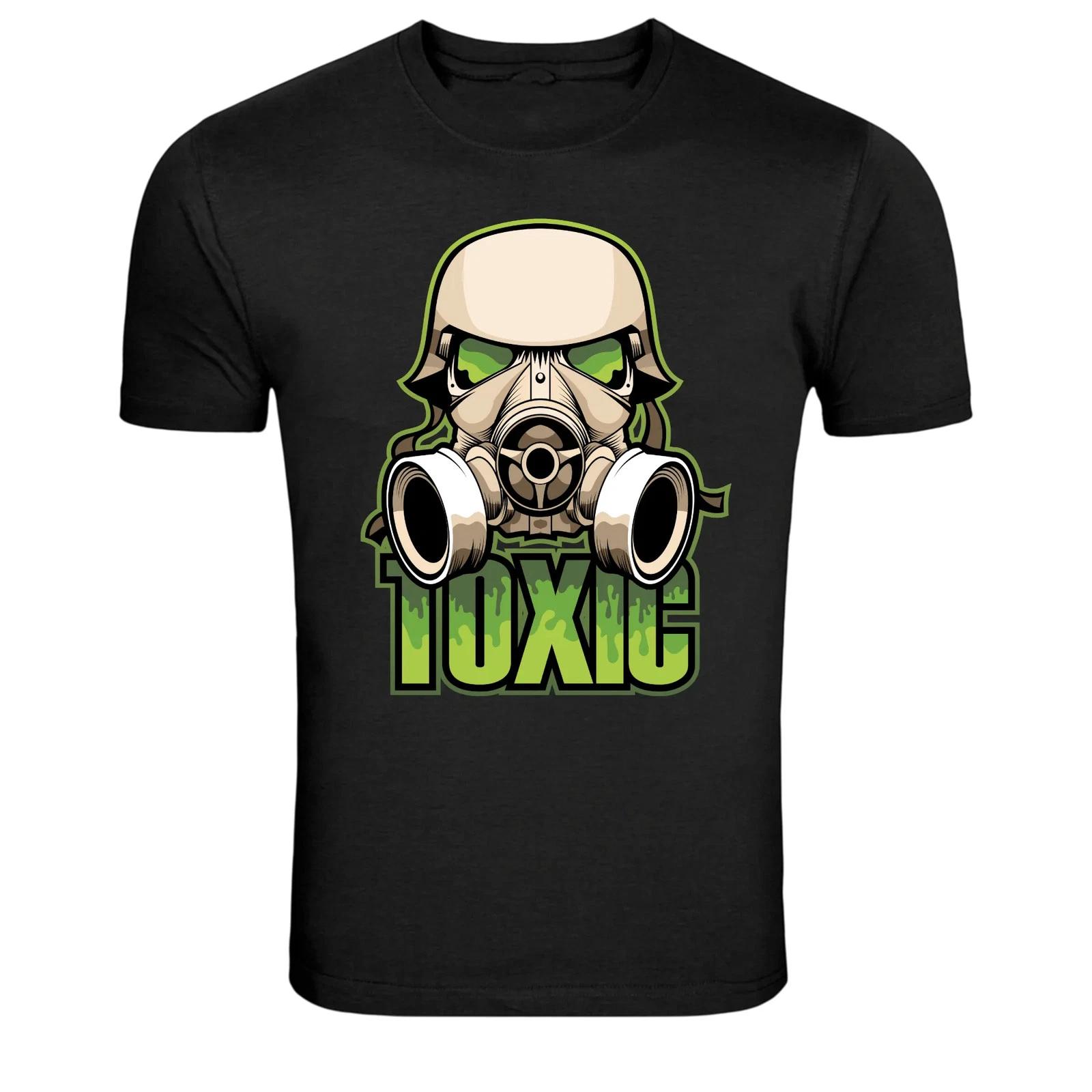 Toxic Gas Mask Soldier Graphic T-Shirt XL