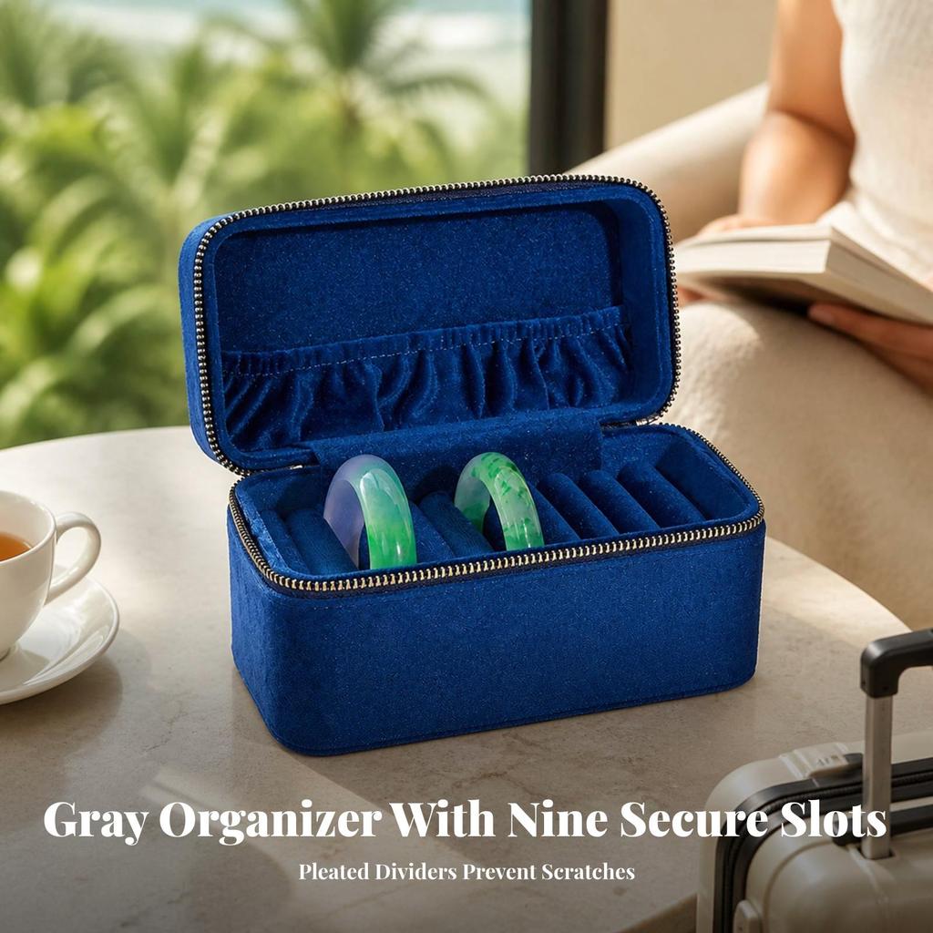 Jewelry Organizer Box Safekeeping Bracelet Compact for Dresser
