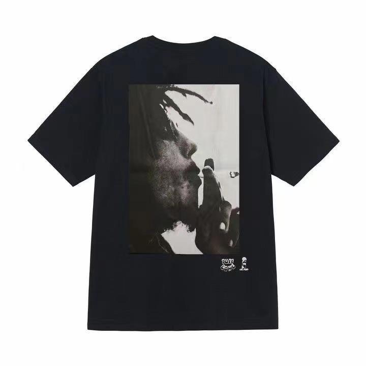 Three Standard New 2025 Men's and Women's Short-sleeved Summer Men's Loose 230g High-quality T-shirt
