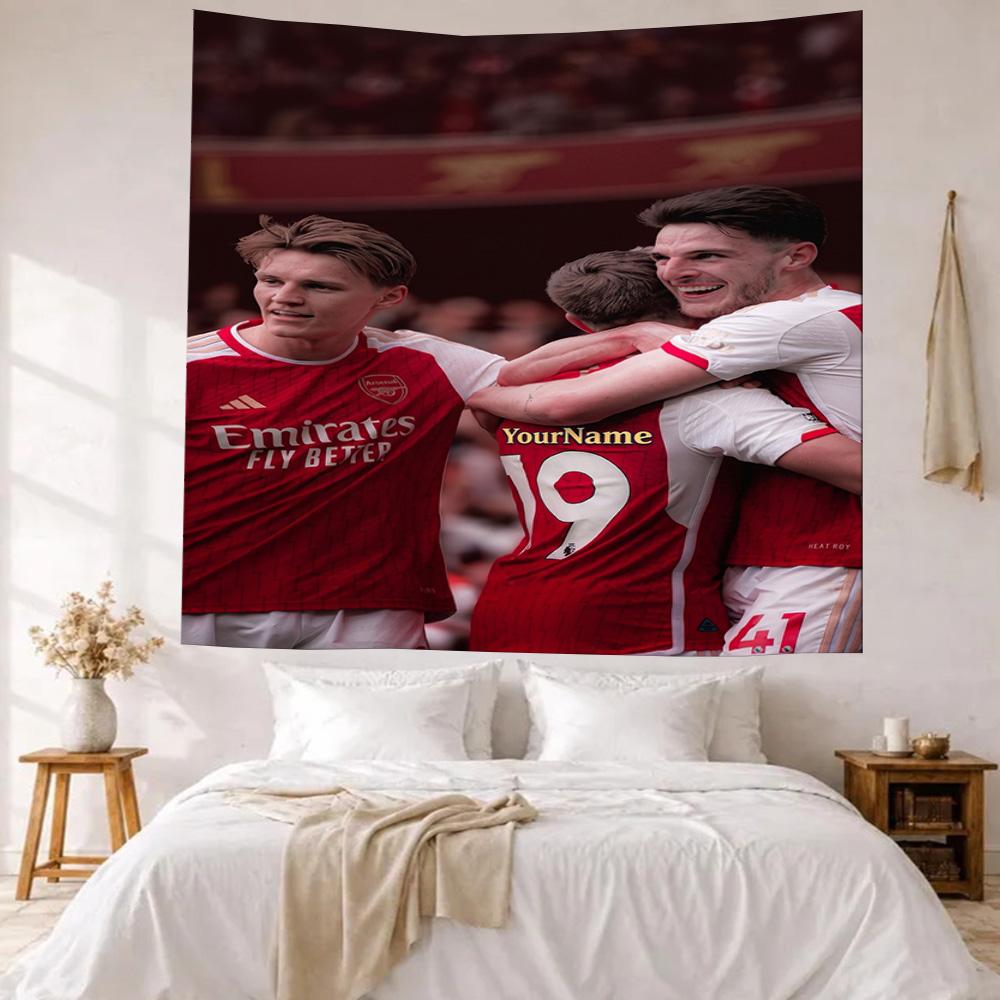 Arsenal Custom Your Name Wall Decor Tapestry Art For Pet Memorial Birthdaywedding Party Backdrop Family Gift