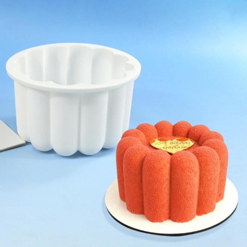 Round Bento Cake Silicone Mold Chocolate Mousse Mould Soap Candle Making Moulds Kitchen Bakeware Dessert Tools