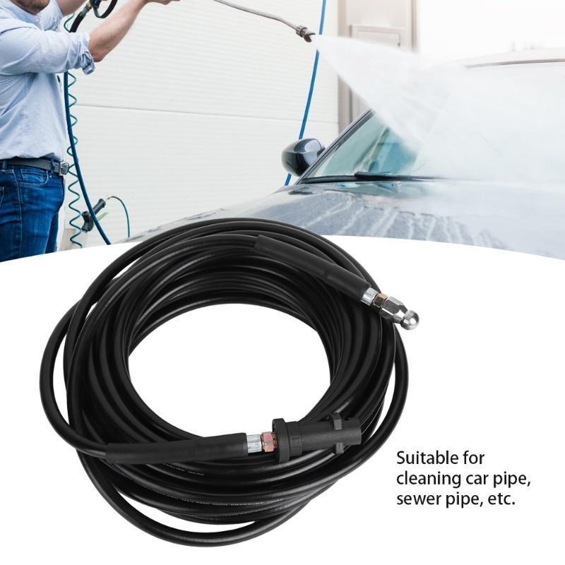 15m High Pressure Cleaning Hose Sewer Drain Pipe Cleaning Tool Fit For Karcher K Series
