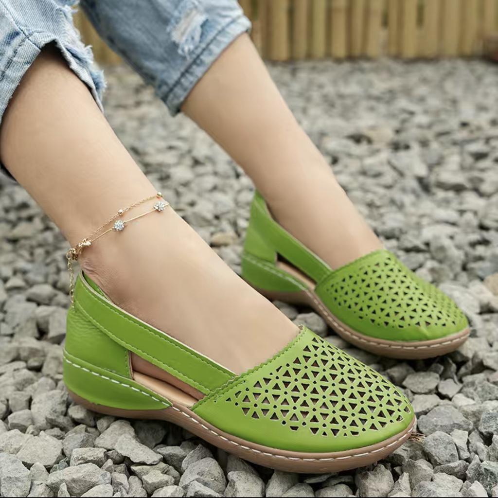 Mode Neu 2025 Sommer Sandalen Damen Baotou hohl groß Größe 43 Keil Damenschuhe Großhandel Schuhe