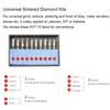10 Pcs/Box Dental Hp Sintered Diamond Burs Kit Universal Dental Dentistry Burs Cutting Drills Dentist Lab Material Steel Prepare