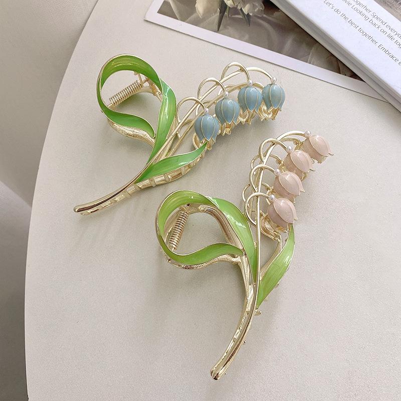 1pc Super fairy temperament, grab clip, large hair clip, women's summer cute hair accessories, ins high-end shark clip