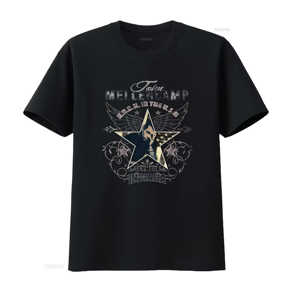John Cougar Mellencamp Softstyle T Shirt vintage Washed Top For Everyday Wear Stylish Slightly designer clothes Soft homme