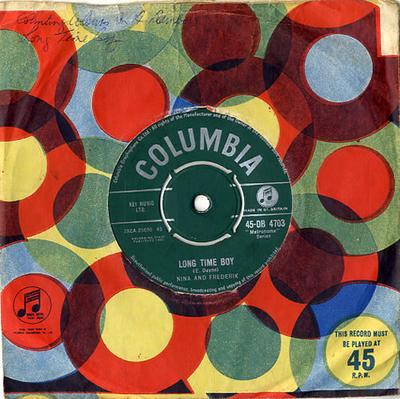 7inch Record NINA & FREDERIK - Long Time Boy 45DB4703 Columbia 1961 UK Pop Used