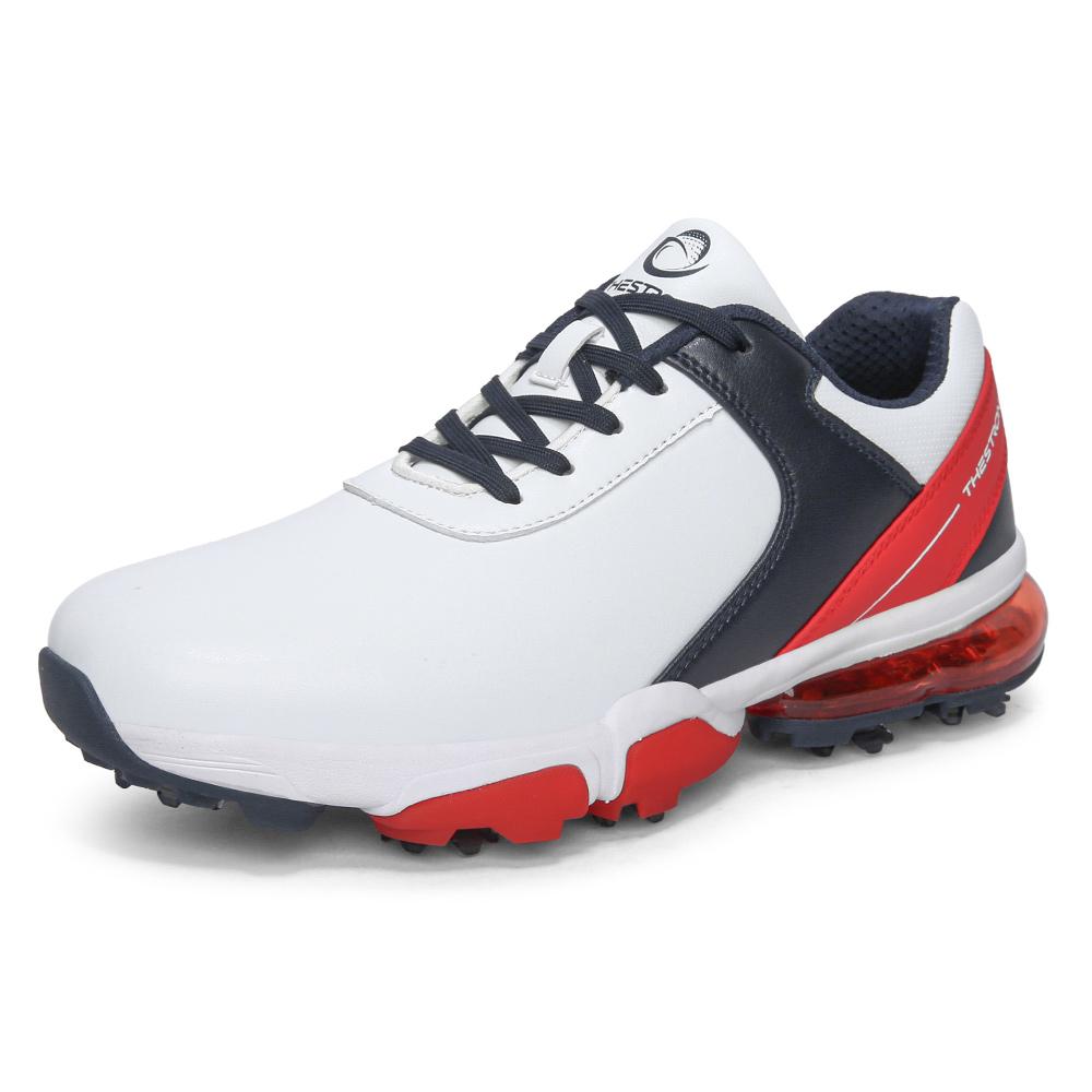 Professional Golf Shoes With Nails Men Outdoor Non-slip Men's Golfing Spikes Leather Waterproof Air Cushion Sports Shoes For Men