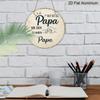 2D Flat, 1pc Vintage Aluminum Sign, German Father'S Gratitude Quote with Fist Pattern Decoration Plaque, Suitable for Bedroom, Living Room, Dining
