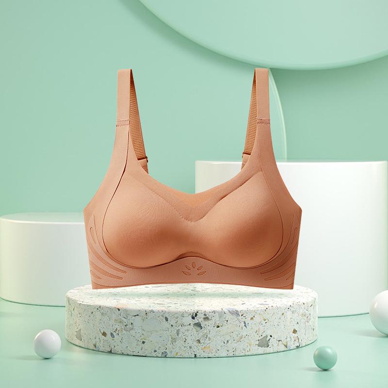 3D Support Seamless Bra for Small Breasts: Enhanced Lift with Jelly Strips & Thickened One-Piece Cup