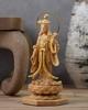 Tiny Buddha Kisshoten standing statue 11cm Joruriji style gold paint Buddha wood ornament Kisshoten - (wood boxwood, finish) - statue, figure,