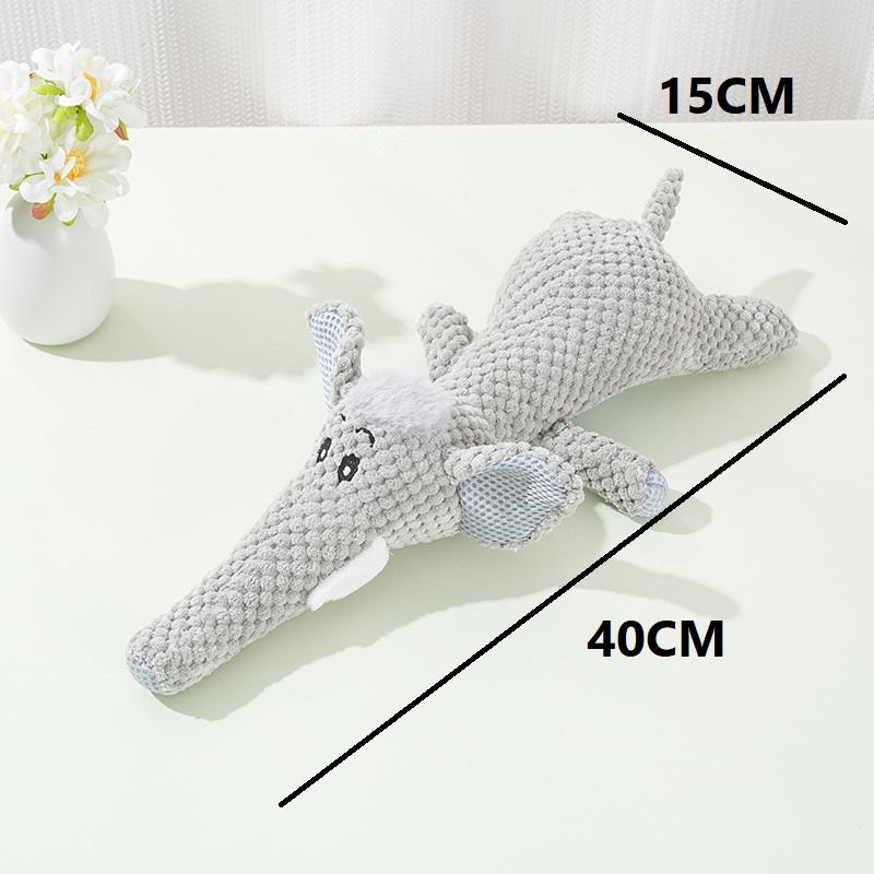 New Plush Cartoon Puppy Dog Toy Pet Dog Chew Squeak Toys for Small Dogs Teeth Grinding Pet Products Dog Accessories GWFD04