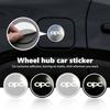 Aluminum Badge Auto Wheel Center Cover Stickers Hub Caps Decals For Astra H K J G Corsa E D OPC Insignia B Vectra Mokka