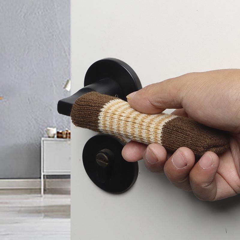 Knitted Thickened Anti-Collision Door Handle Cover for Winter