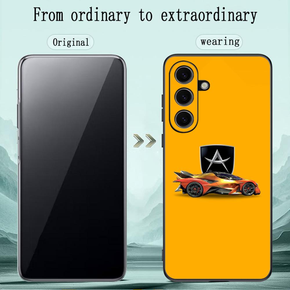 Apollo IE Automobil Cool Sports Car Phone Case For Samsung Galaxy S26 S25 S24 S23 S22 S21 Plus Ultra Note20 Soft Black