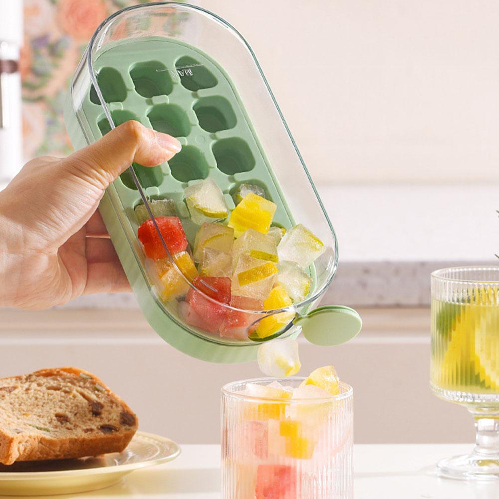Cool Summer Ice Bottle Cup, 2-in-1 Ice Maker with Straw, No Spill Water Bottle for Ice Cubes, Portable Travel Beverage Container