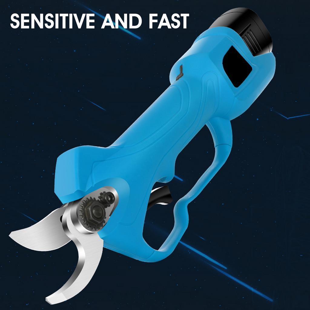 16.8V 2000mAh 28mm 88VF Electric Pruning Shear Lithium-ion Battery Efficient Fruit Tree Bonsai Pruning Branches Cutter Cordless Pruner